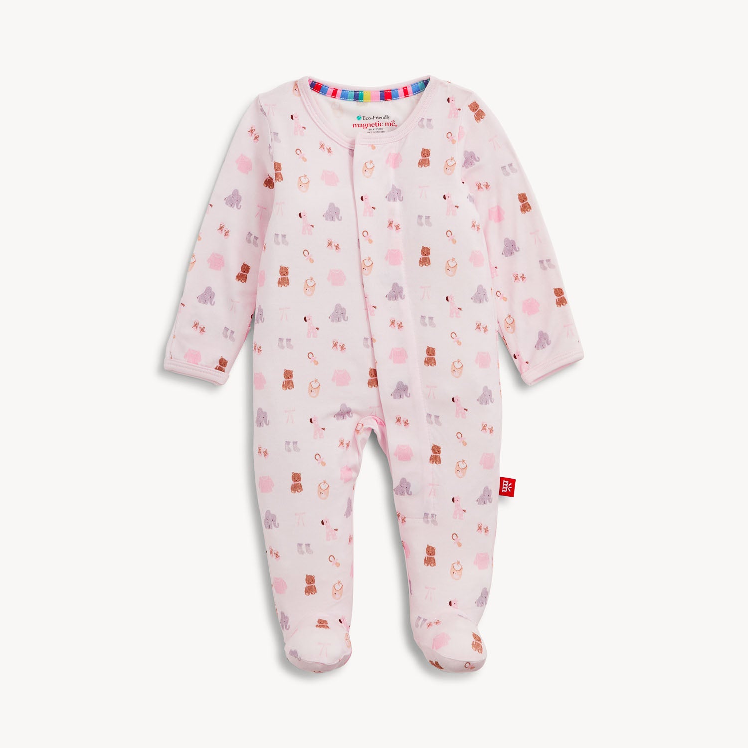 MAGNETIC ME Nursery Nostalgia Pink Modal Footie-MAGNETIC ME-Little Giant Kidz