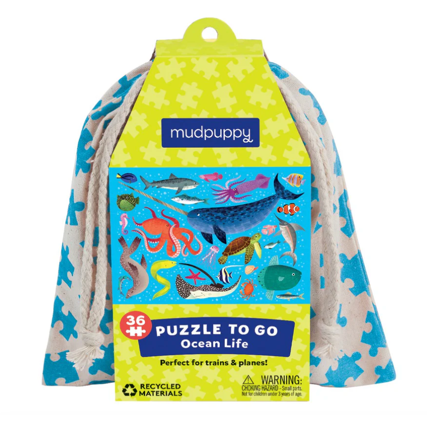 MUDPUPPY Puzzle To Go Ocean Life-MUDPUPPY-Little Giant Kidz