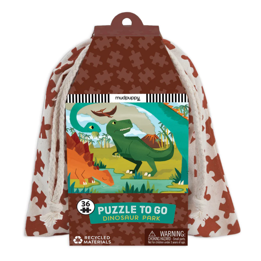 MUDPUPPY Puzzle to Go Dinosaur Park-MUDPUPPY-Little Giant Kidz