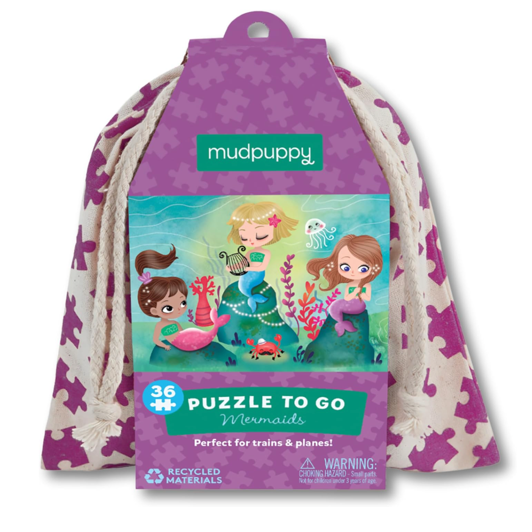 MUDPUPPY Puzzle to Go Mermaids-MUDPUPPY-Little Giant Kidz