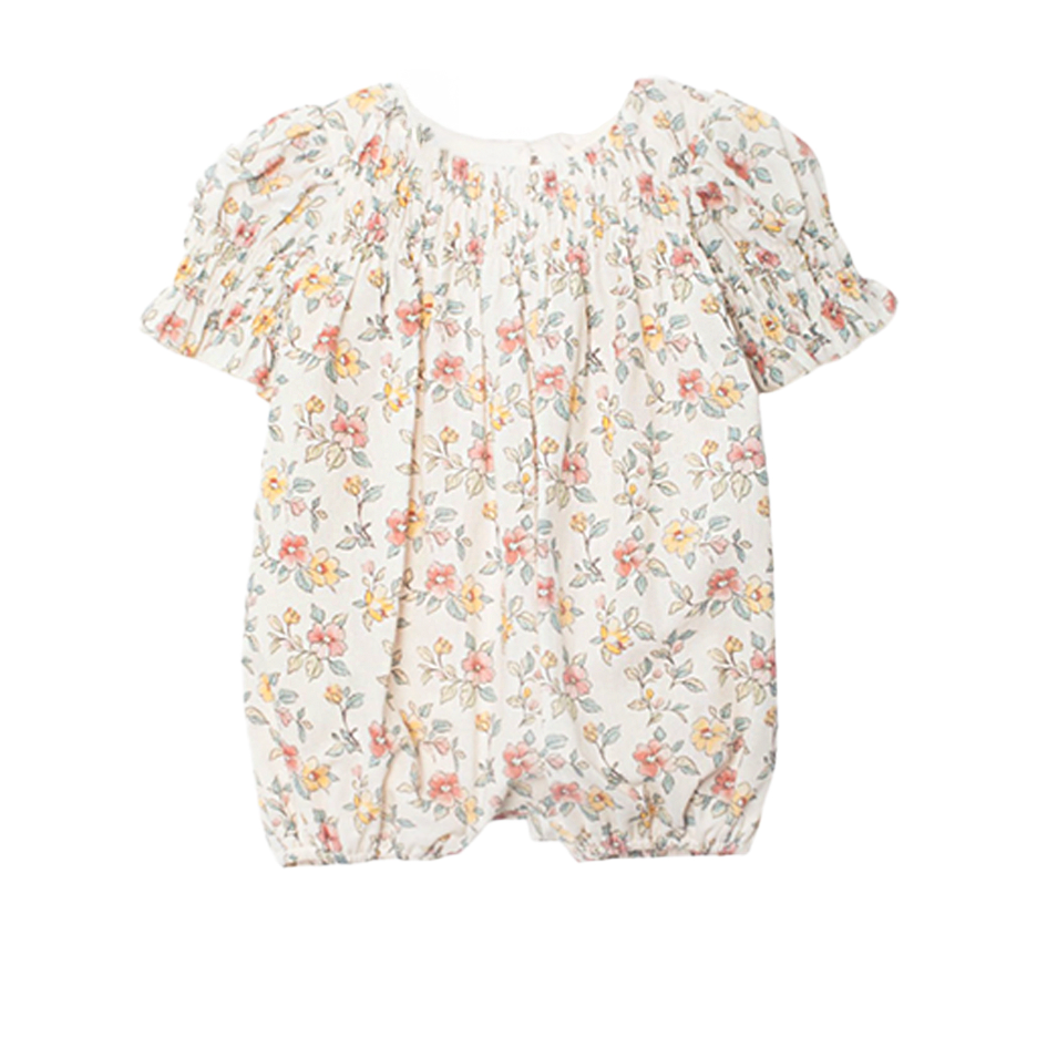 Mabel + Honey Audrey Romper- Ivory-MABEL+HONEY-Little Giant Kidz