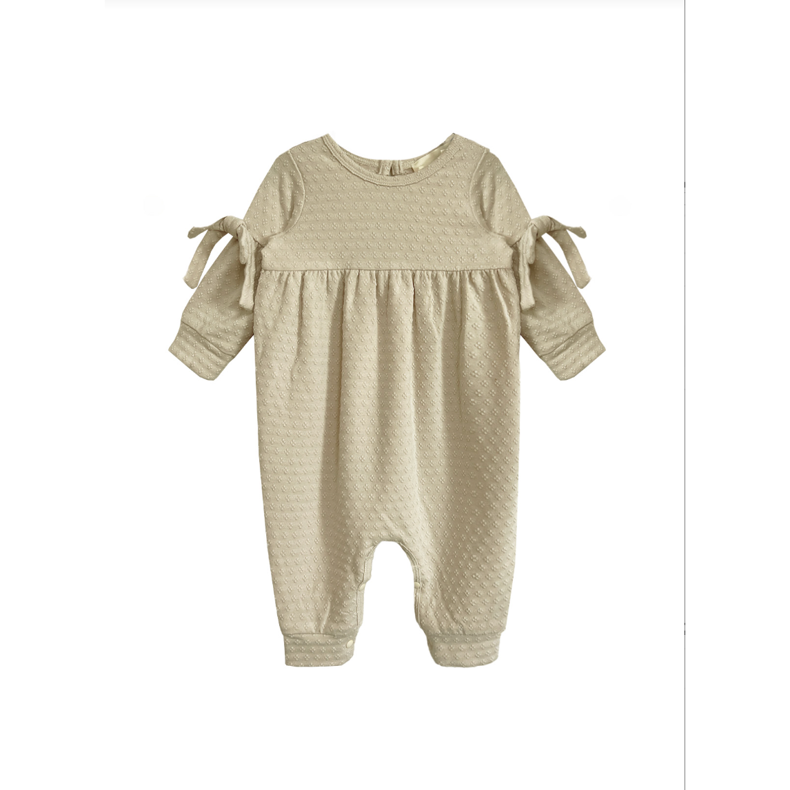 Mabel + Honey Cinnamon Sugar Romper- Brown-MABEL+HONEY-Little Giant Kidz
