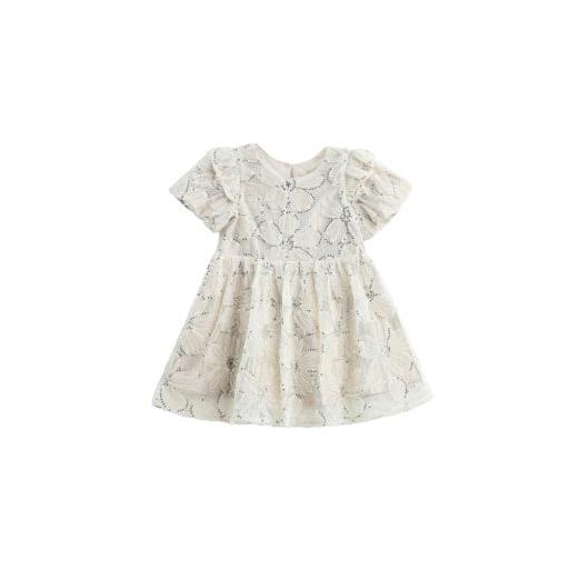 Mabel + Honey Golden Goose Dress-Ivory-Mabel+Honey-Little Giant Kidz