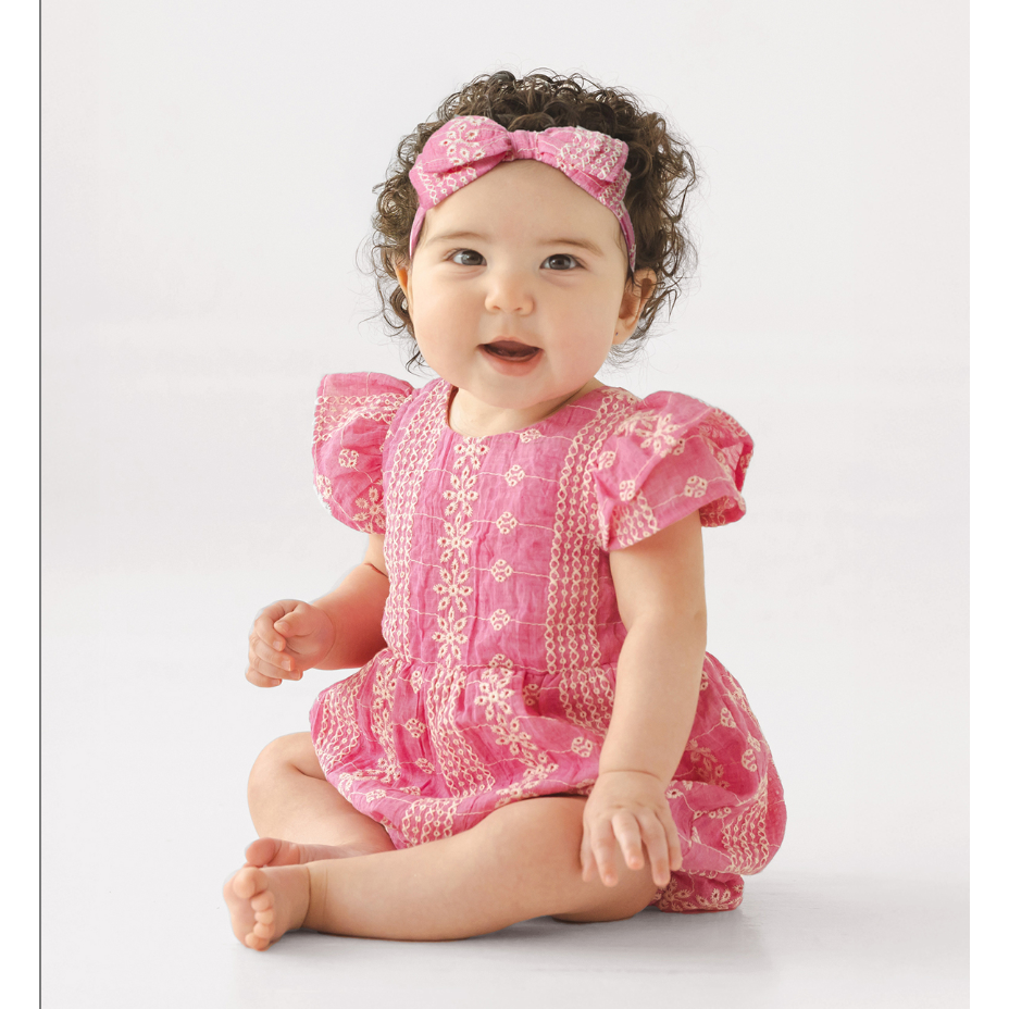 Mabel + Honey Pinkalicious Romper-MABEL+HONEY-Little Giant Kidz