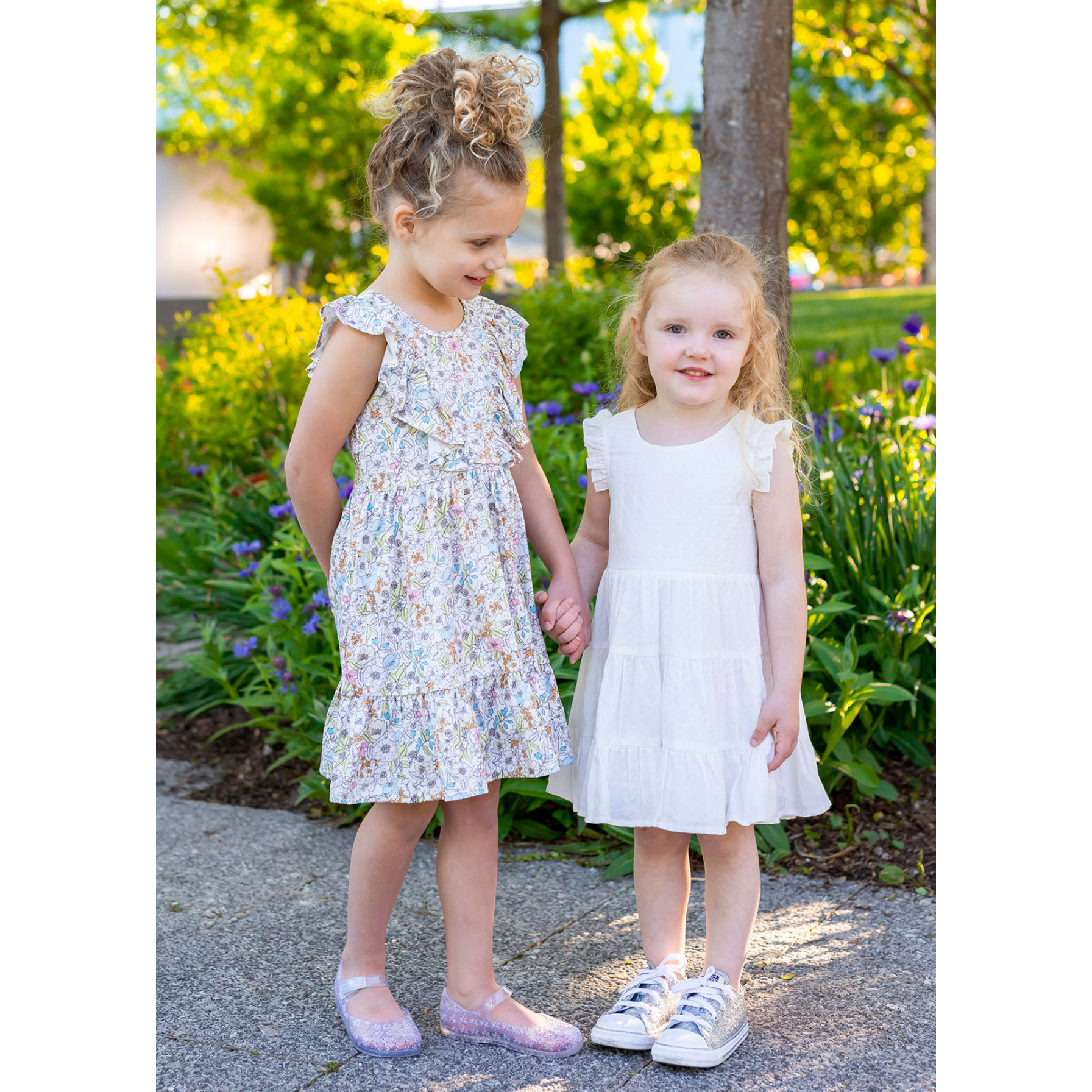 Mabel & Honey White Gingham Dreams Dress-MABEL+HONEY-Little Giant Kidz