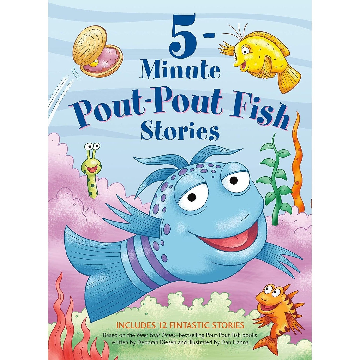 Macmillan Publishers: 5-Minute Pout-Pout Fish Stories (A Pout-Pout Fish Novelty) (Hardcover)-MACMILLAN PUBLISHERS-Little Giant Kidz