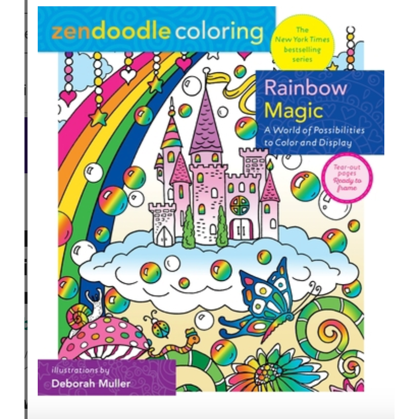 Macmillan Publishers: Zendoodle Coloring - Rainbow Magic-MACMILLAN PUBLISHERS-Little Giant Kidz