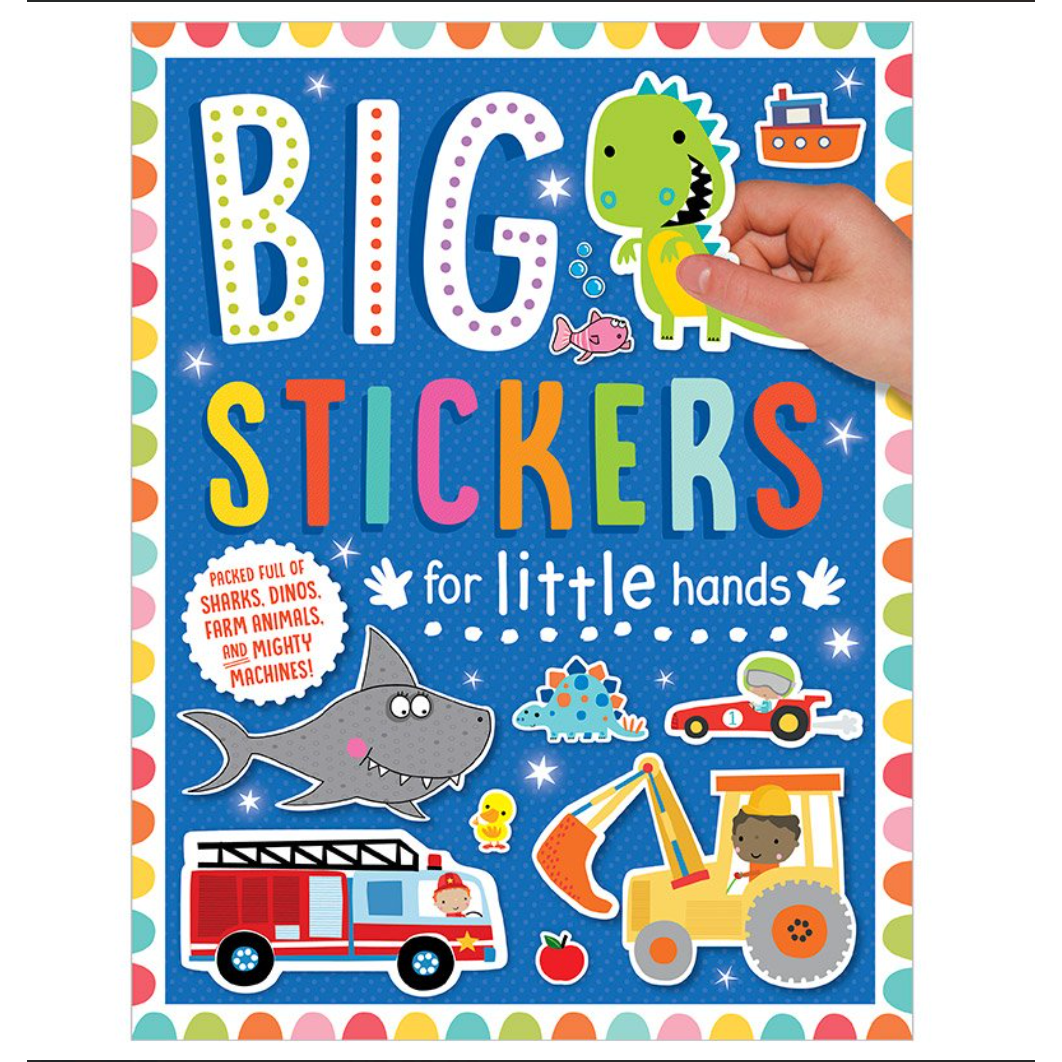 Make Believe Ideas: Big Stickers for Little Hands - Sharks, Dinos, Farm Animals And Mighty Machines-Make Believe Ideas-Little Giant Kidz