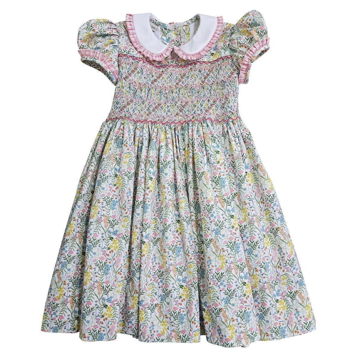 Marco & Lizzy Adrian Smocked Girl's Dress-Marco & Lizzy-Little Giant Kidz