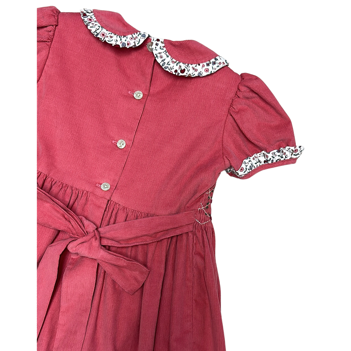 Marco & Lizzy Hand Smocked Corduroy Girls Dress Isabella Collection-Marco & Lizzy-Little Giant Kidz