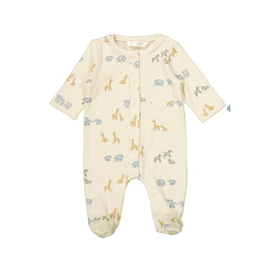 Mayoral Baby Bodysuit- Cream-MAYORAL-Little Giant Kidz