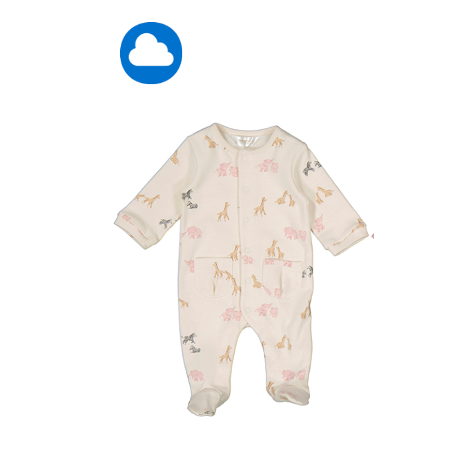 Mayoral Baby Bodysuit- Cream Orchid-MAYORAL-Little Giant Kidz