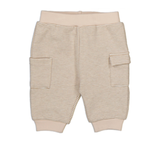 Mayoral Baby Knit Tan Striped Pants-MAYORAL-Little Giant Kidz