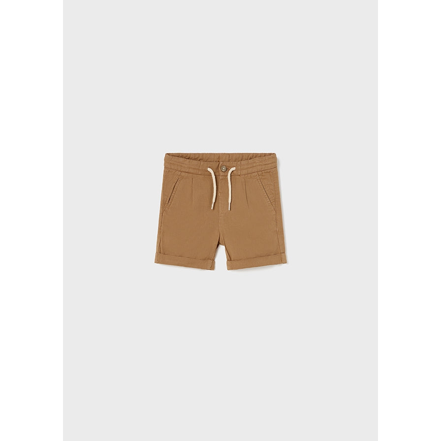 Mayoral Bermuda Shorts with Adjustable Waistband - Beige-MAYORAL-Little Giant Kidz