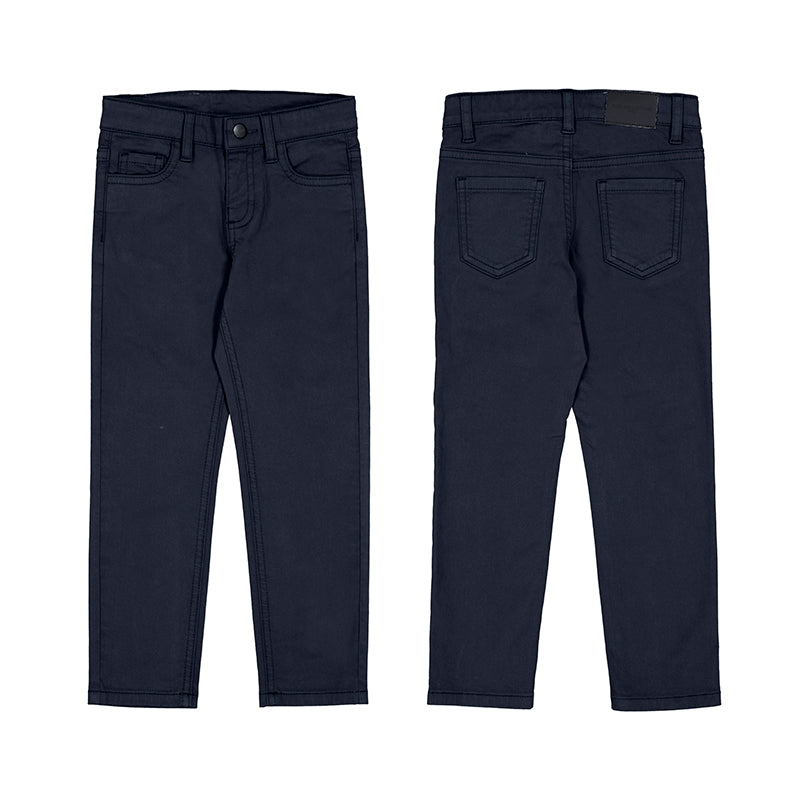 Mayoral Boy 5 Pocket Slim Fit Basic Pants- Navy-MAYORAL-Little Giant Kidz