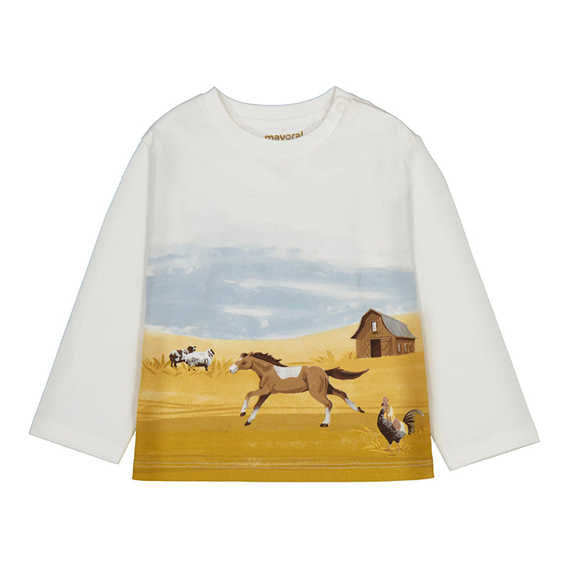 Mayoral Boy Long Sleeve T-Shirt- Farm-MAYORAL-Little Giant Kidz