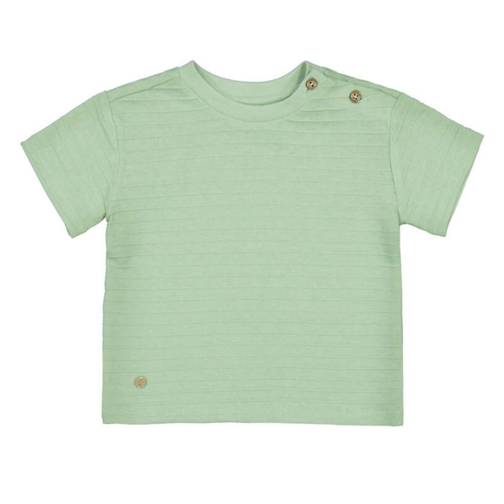 Mayoral Boy Short Sleeve Shirt- Matcha Green-MAYORAL-Little Giant Kidz