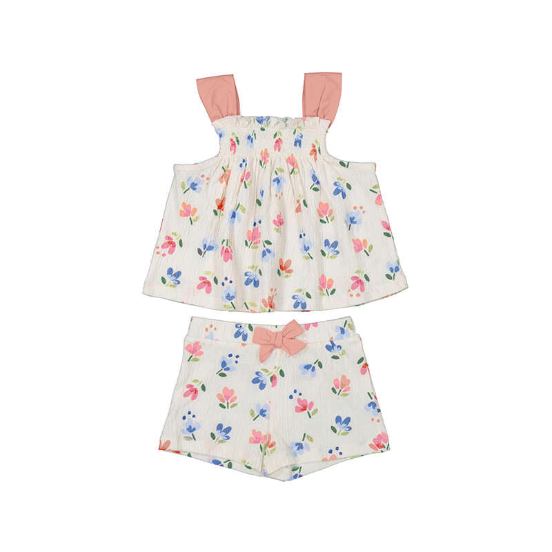 Mayoral Girl Bambule Shorts Set-MAYORAL-Little Giant Kidz