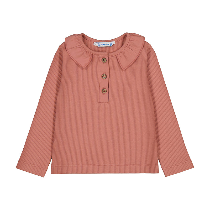 Mayoral Girl Canale Polo- Clay-MAYORAL-Little Giant Kidz