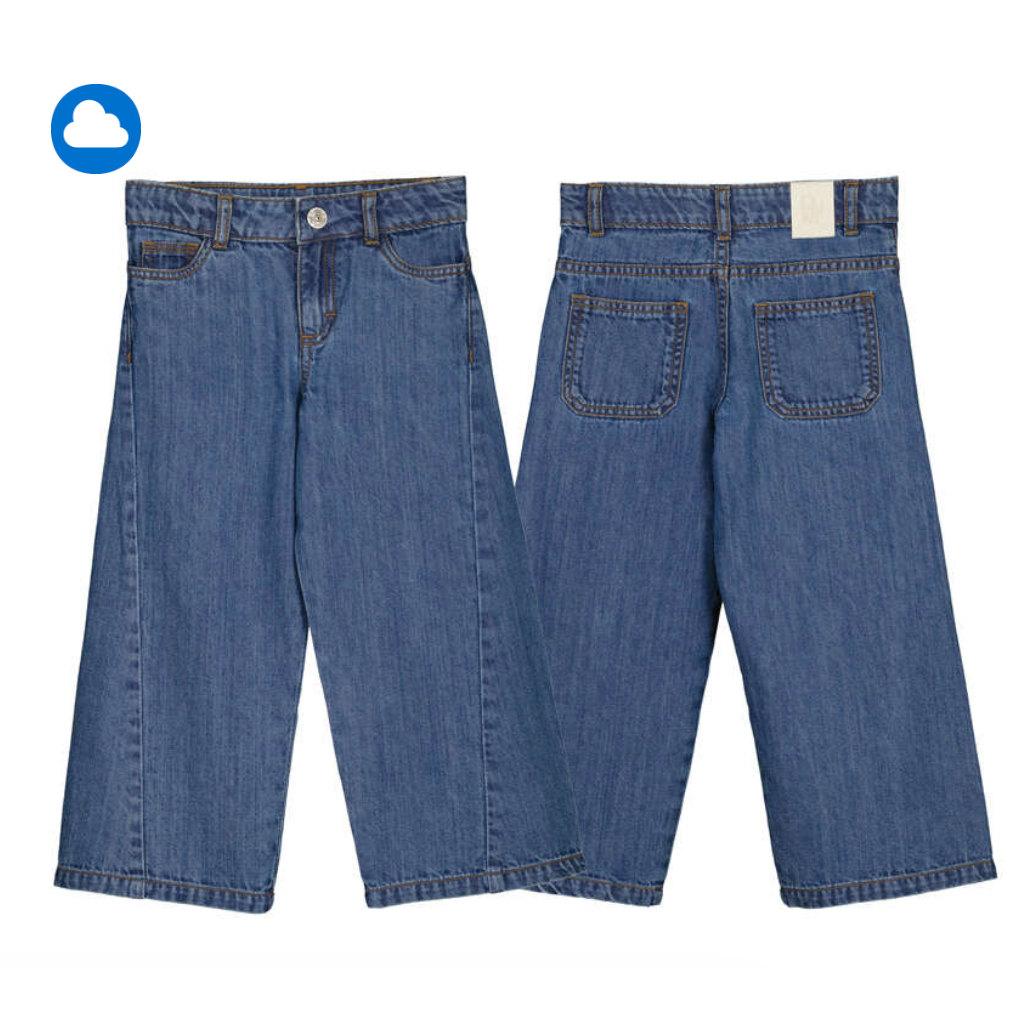 Mayoral Girl Pants- Dark Denim-MAYORAL-Little Giant Kidz