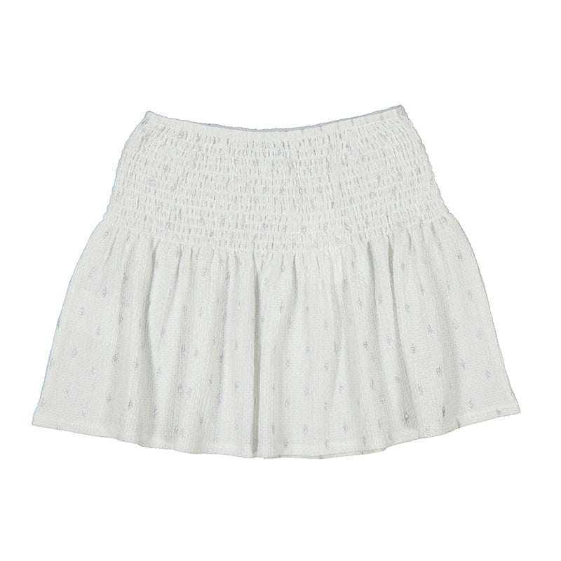 Mayoral Girl Printed Skirt- White-MAYORAL-Little Giant Kidz