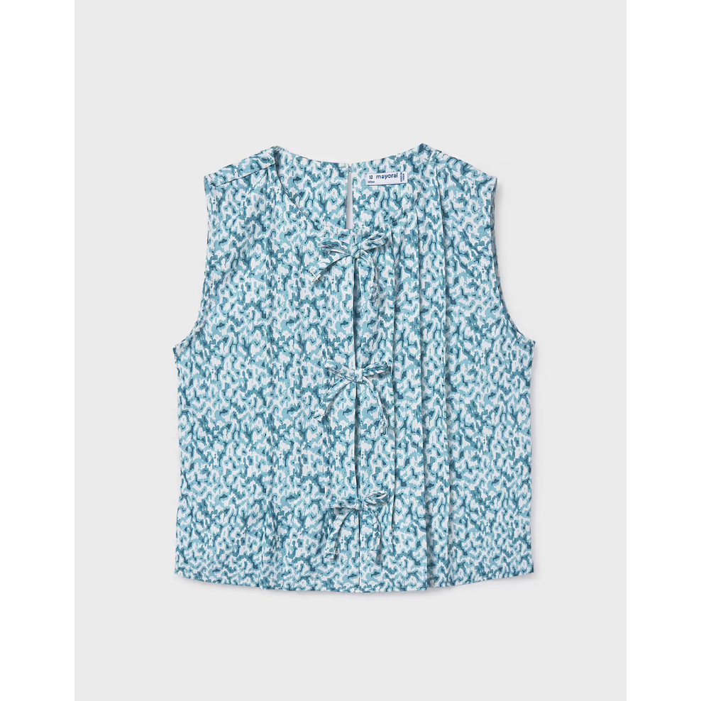Mayoral Girl Printed Top - Jade-MAYORAL-Little Giant Kidz