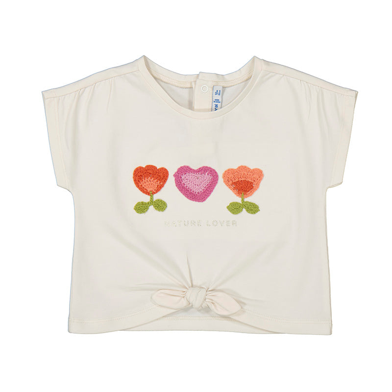 Mayoral Girl Short Sleeve Shirt- Nature Lover Flowers-MAYORAL-Little Giant Kidz