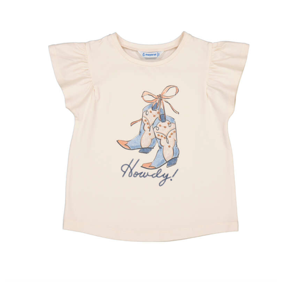 Mayoral Girl Short Sleeve T-Shirt-MAYORAL-Little Giant Kidz