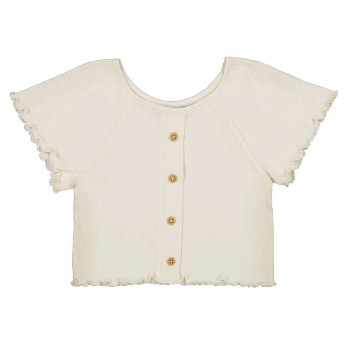 Mayoral Girl Short Sleeved Shirt - Bone-MAYORAL-Little Giant Kidz