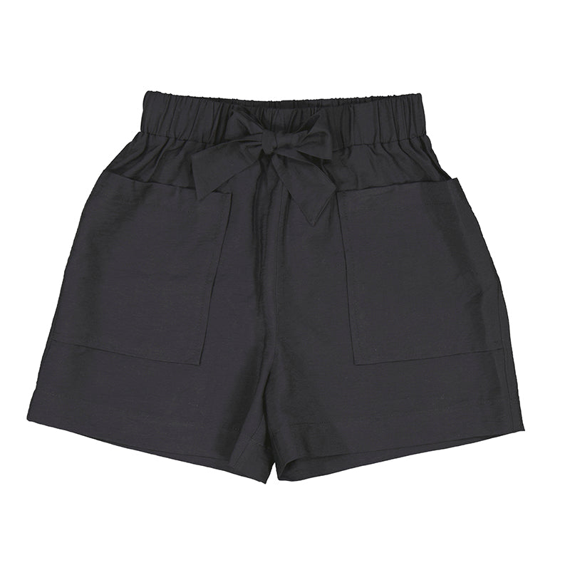 Mayoral Girl Shorts-Black-MAYORAL-Little Giant Kidz