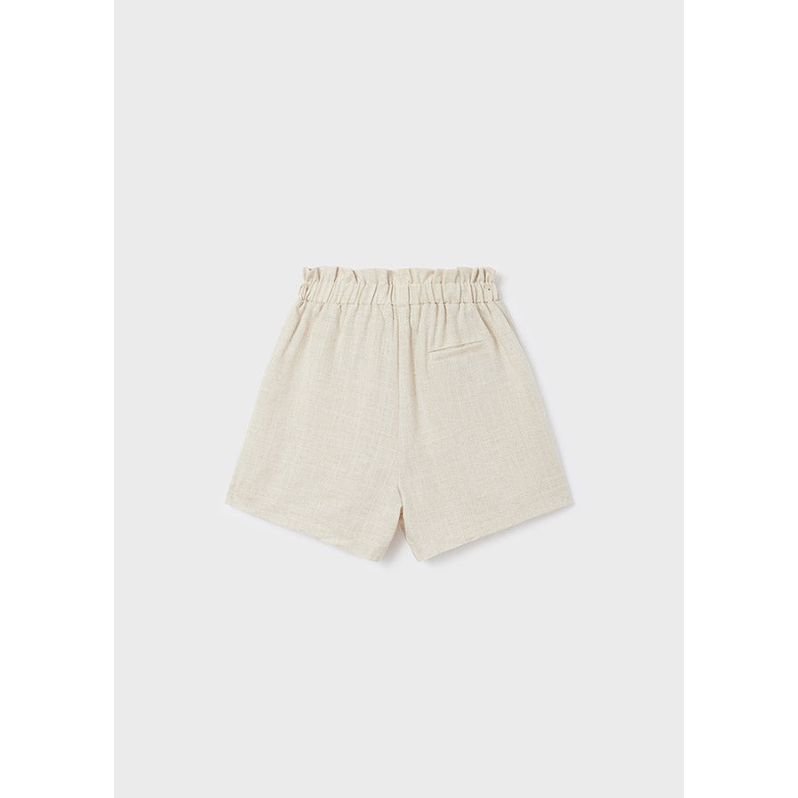 Mayoral Linen Shorts - Oatmeal-MAYORAL-Little Giant Kidz