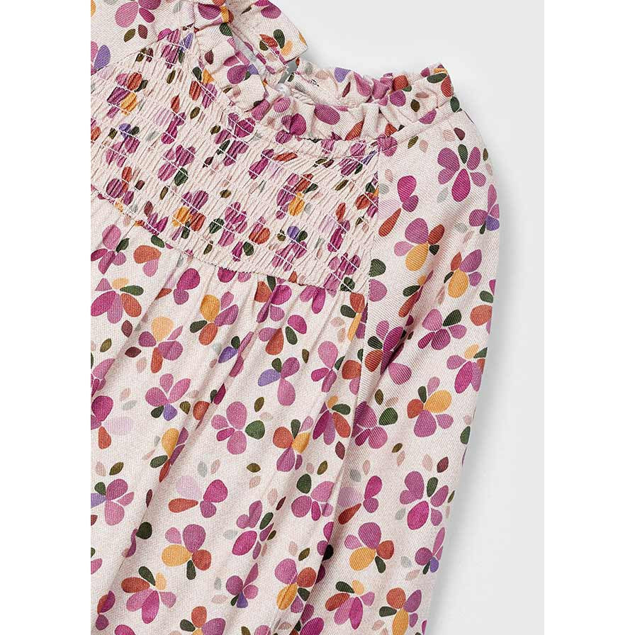 Mayoral Multicolor Floral Drop Waist Dress-MAYORAL-Little Giant Kidz