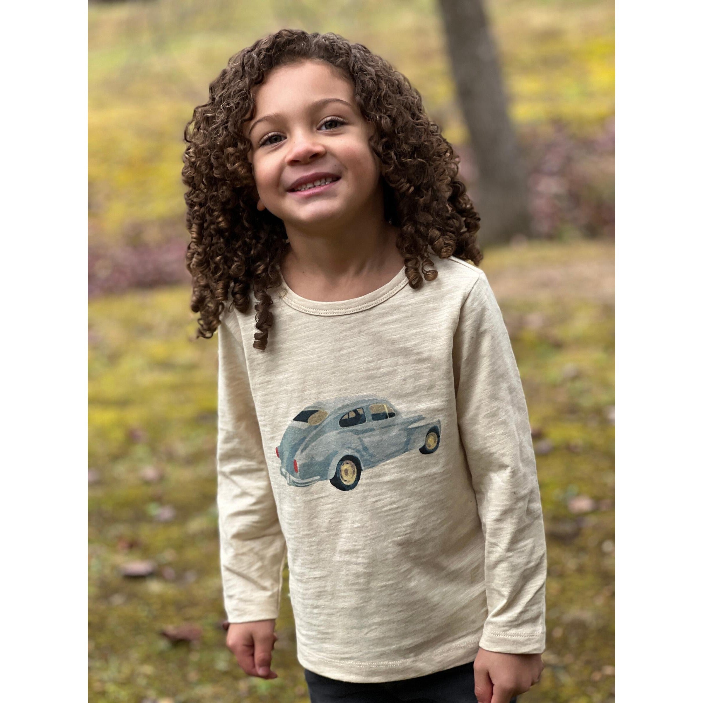 Me & Henry Beige Beetle Cherokee Raglan Printed Tee-ME & HENRY-Little Giant Kidz