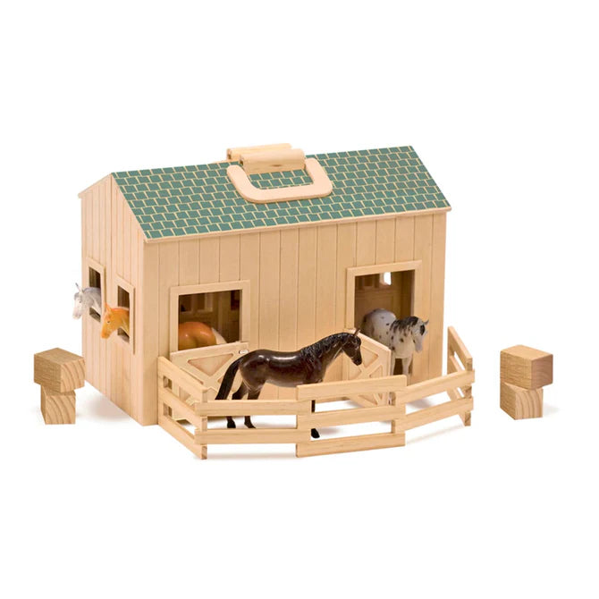 Melissa & Doug Fold & Go Stable-MELISSA & DOUG-Little Giant Kidz