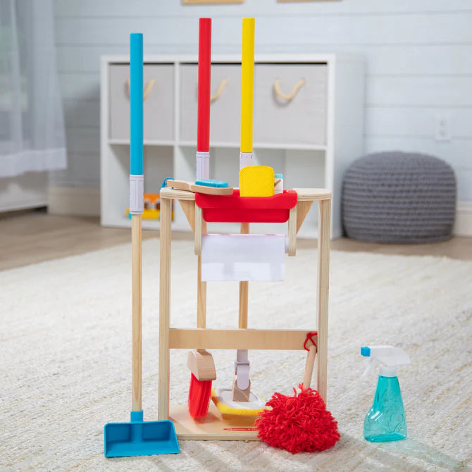 Melissa and doug play cleaning set shop