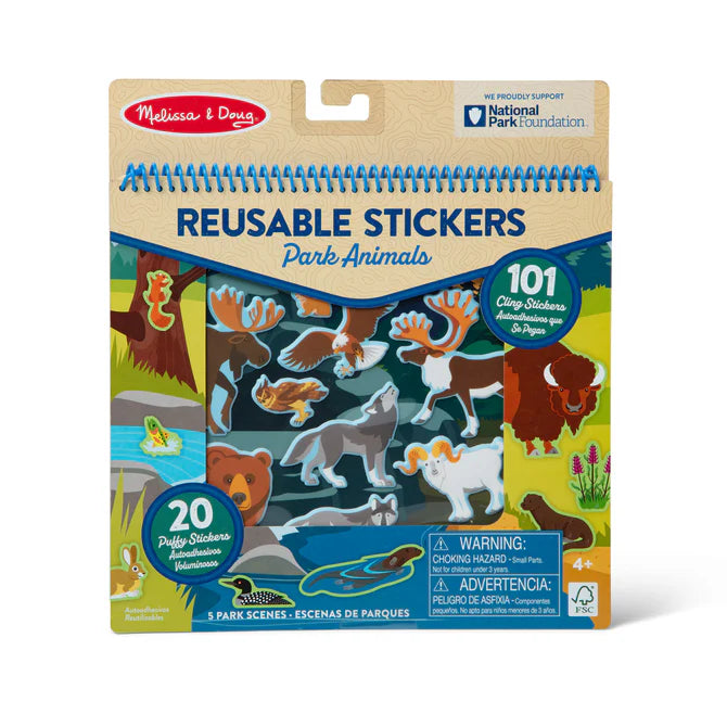 Melissa & Doug National Parks Reusable Stickers – Park Animals (5 Scenes, 121 Stickers)-MELISSA & DOUG-Little Giant Kidz