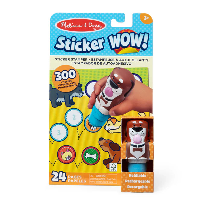 Melissa & Doug Sticker WOW!® Activity Pad & Sticker Stamper - Dog-MELISSA & DOUG-Little Giant Kidz