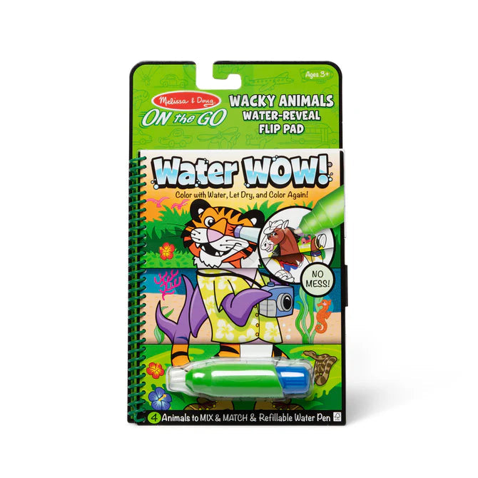 Melissa & Doug Water WOW!® Water-Reveal Flip Pad - Wacky Animals-MELISSA & DOUG-Little Giant Kidz