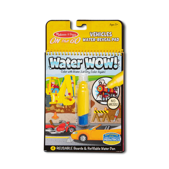 Melissa & Doug Water WOW!® Water Reveal Pad – Vehicles-MELISSA & DOUG-Little Giant Kidz
