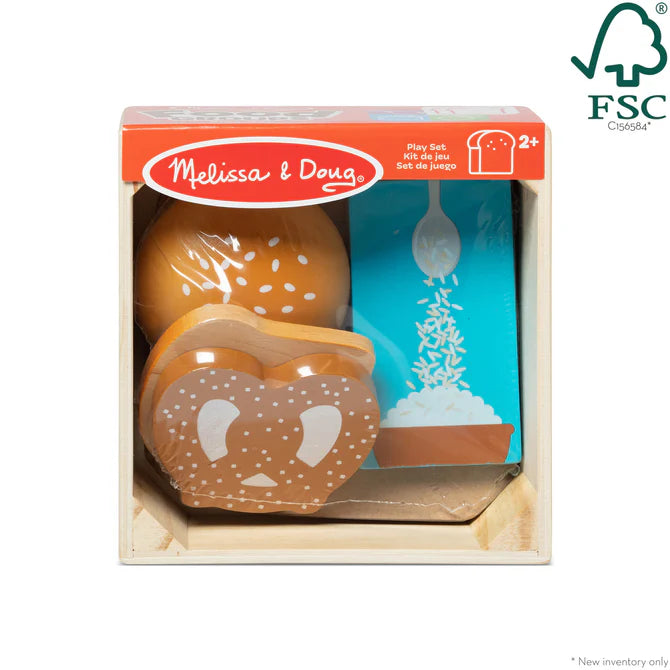 Melissa & Doug Wooden Food Groups Play Set - Grains-MELISSA & DOUG-Little Giant Kidz