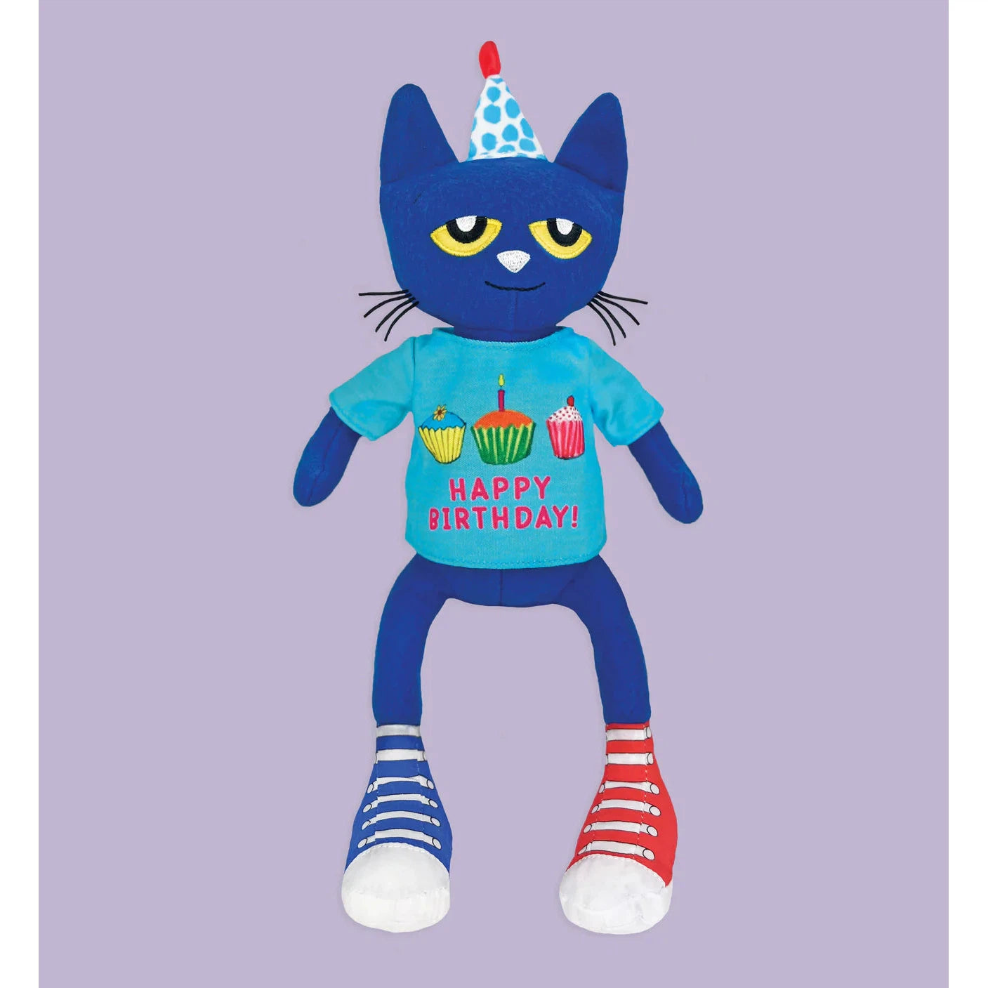 MerryMakers Pete the Cat Birthday Party Plush Doll - 14"-MerryMakers-Little Giant Kidz