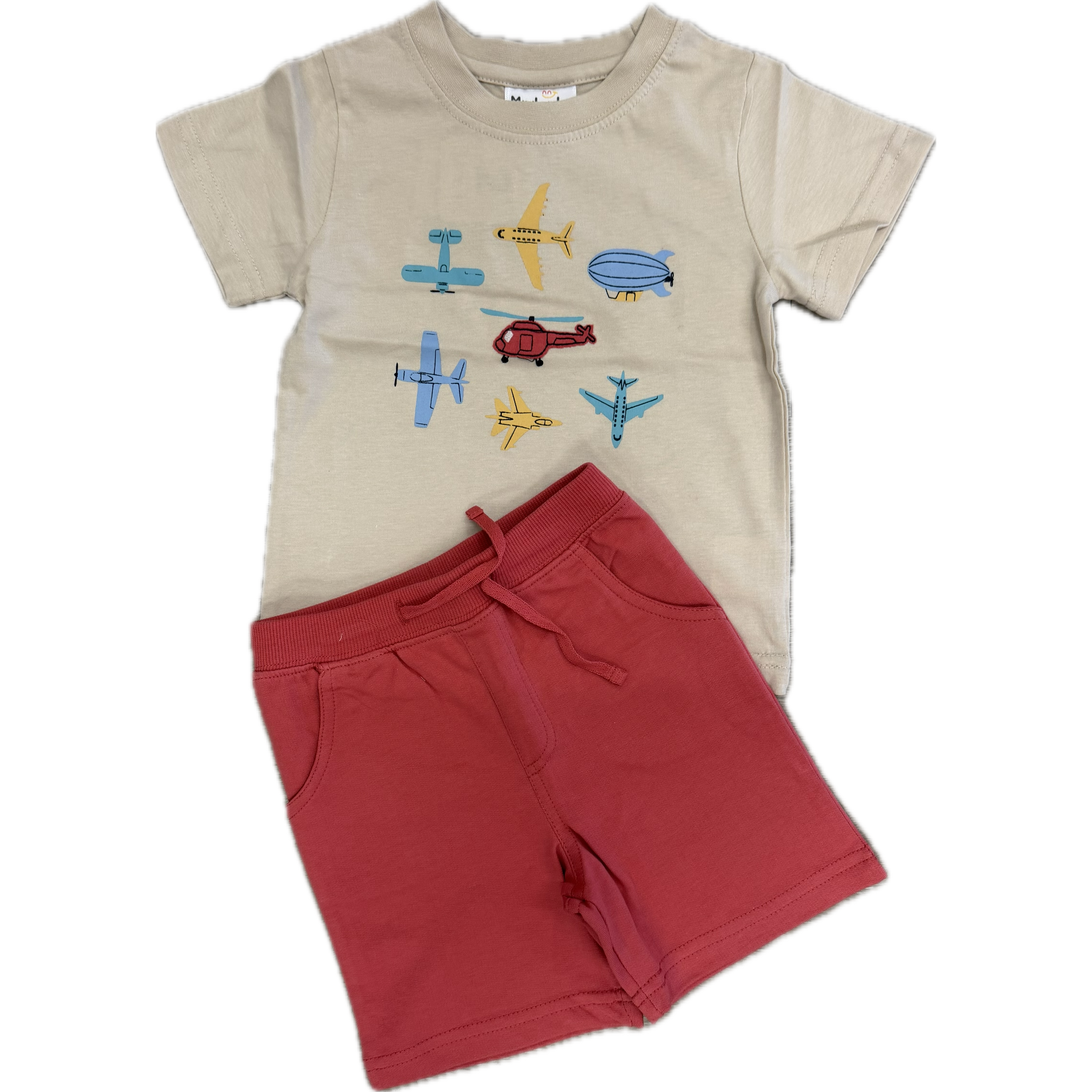 Mini Bamba Air Craft Top With Shorts-CR SPORTS-Little Giant Kidz