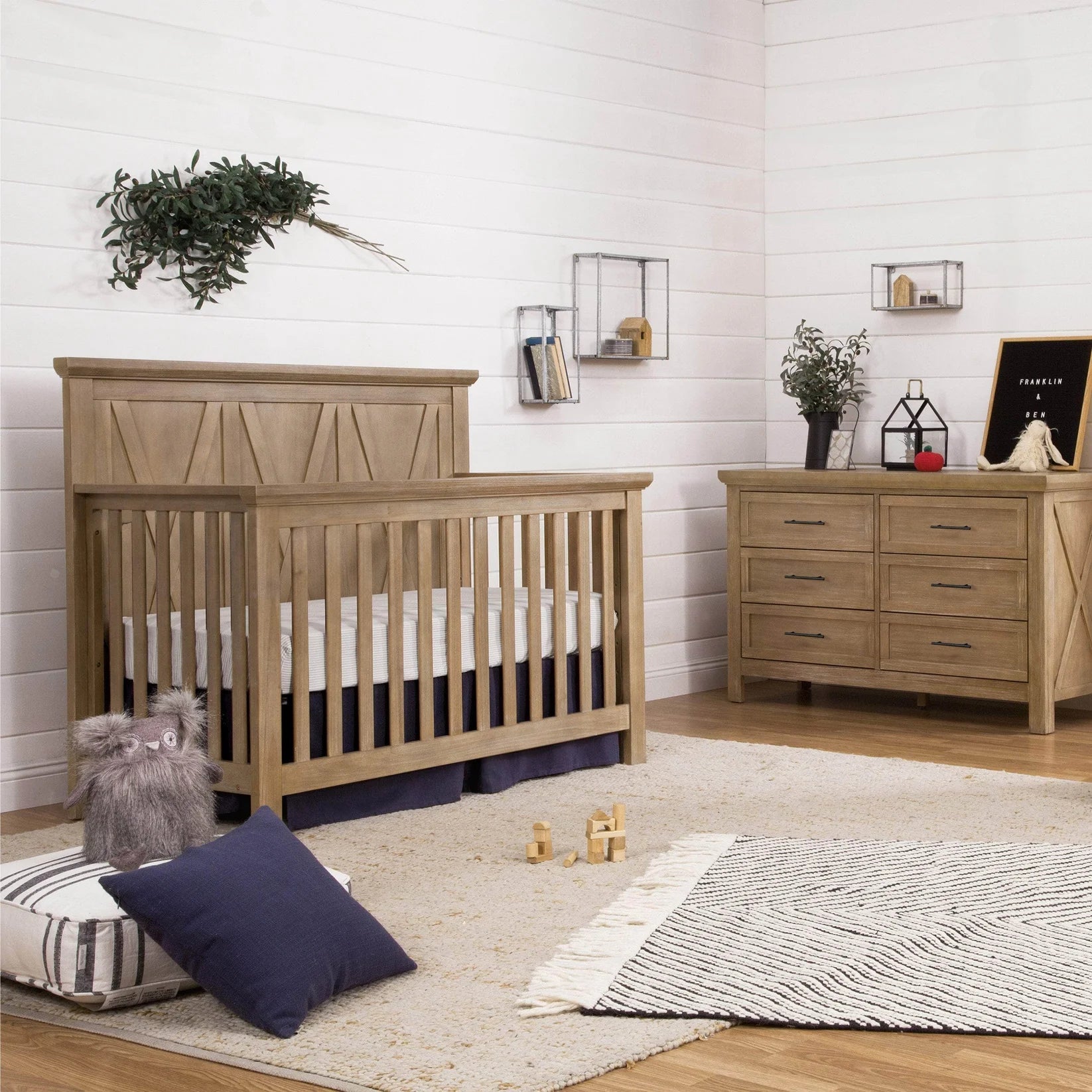 Monogram by Namesake Emory Farmhouse Nursery Collection - Driftwood-MONOGRAM-Little Giant Kidz