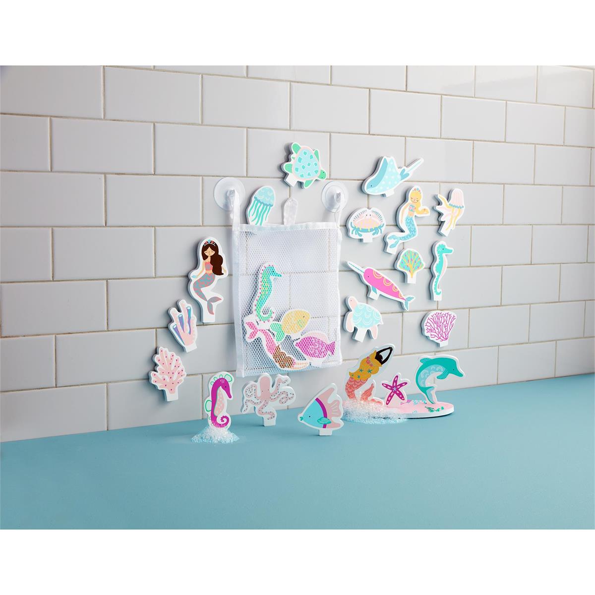 Mud Pie Bath Stickable Set - Pink Ocean-MUD PIE-Little Giant Kidz