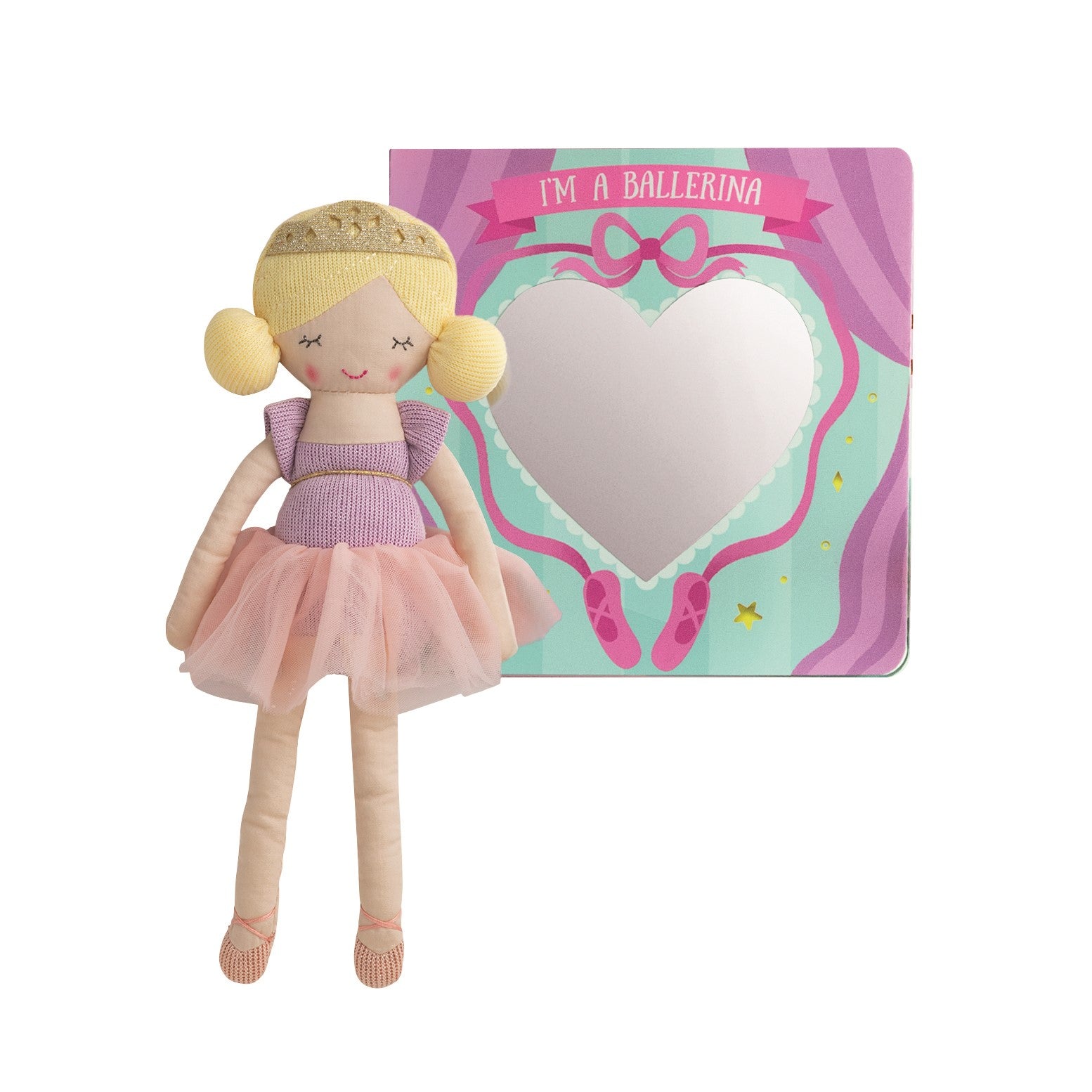 Mud Pie Blue Ballet Book & Doll Set-MUD PIE-Little Giant Kidz