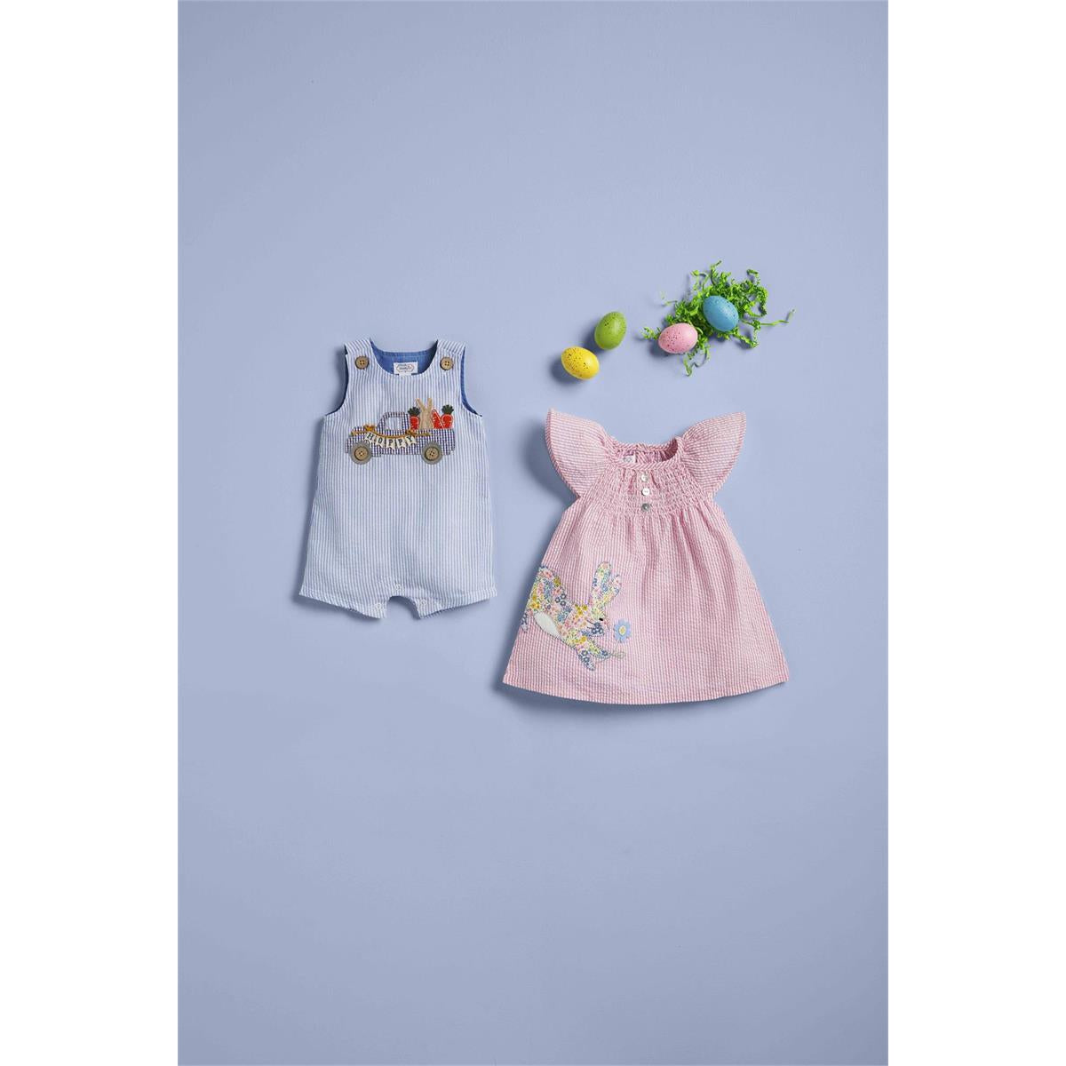 Mud Pie Bunny Gingham Truck Jon Jon-MUD PIE-Little Giant Kidz