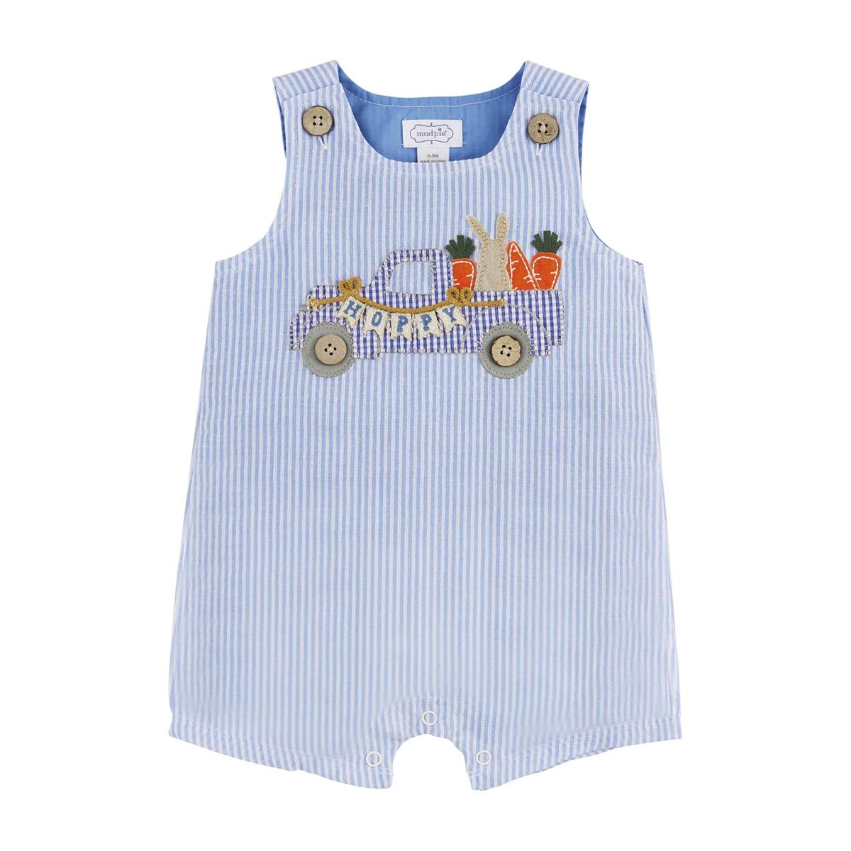 Mud Pie Bunny Gingham Truck Jon Jon-MUD PIE-Little Giant Kidz