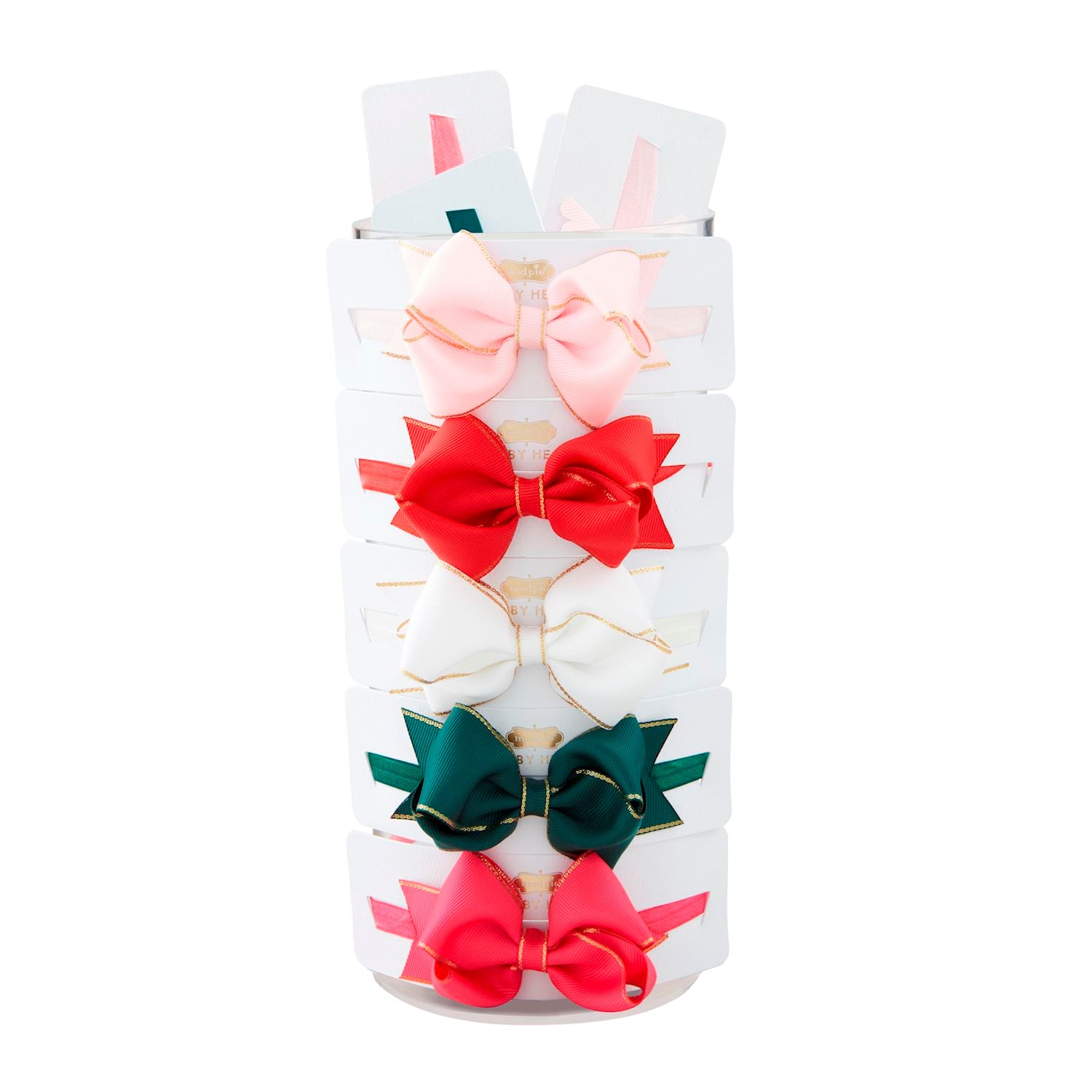 Mud Pie Christmas Bow Headband Set-MUD PIE-Little Giant Kidz