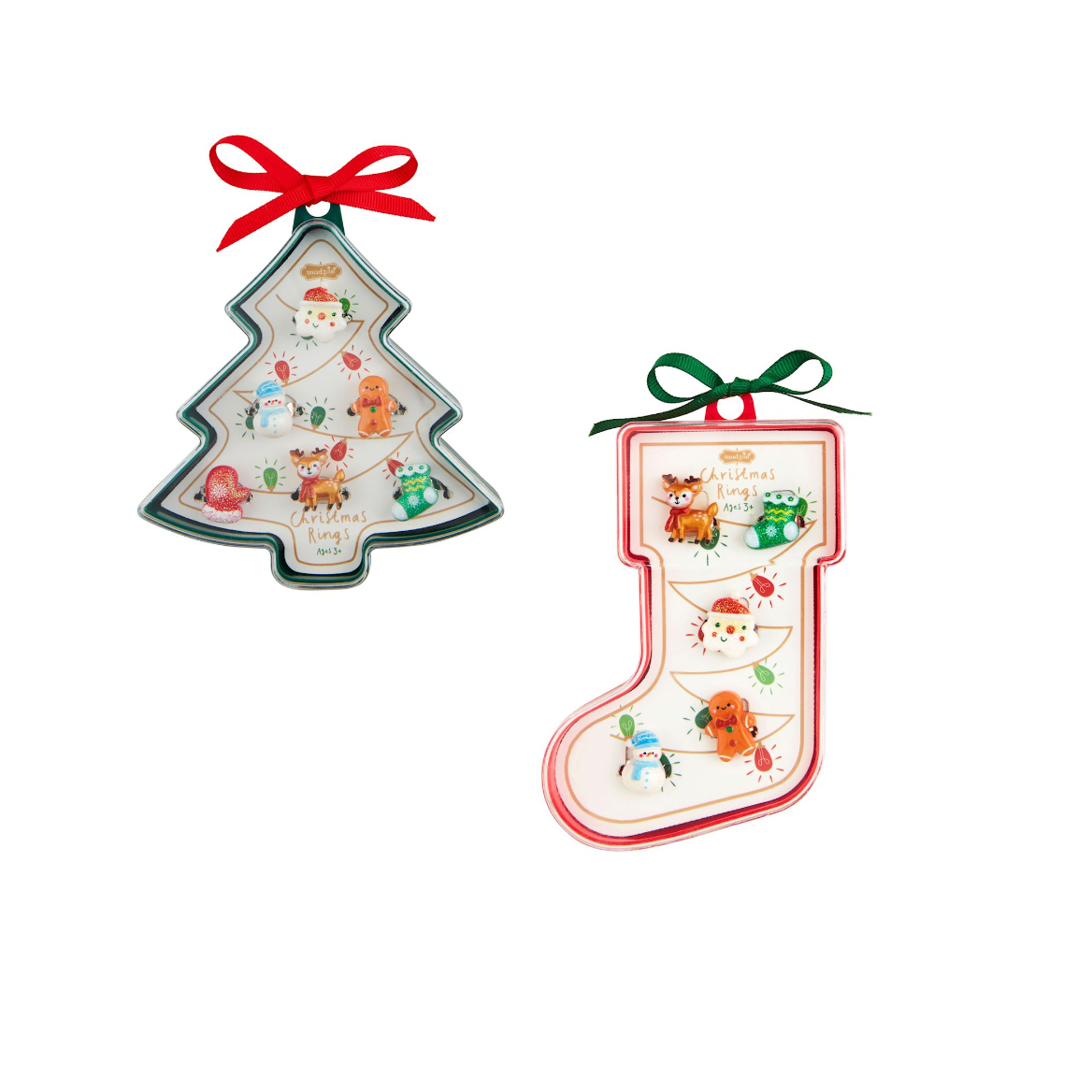 Mud Pie Christmas Dress-Up Ring Set Stocking Mud Pie Christmas Dress-Up Ring Set Stocking
