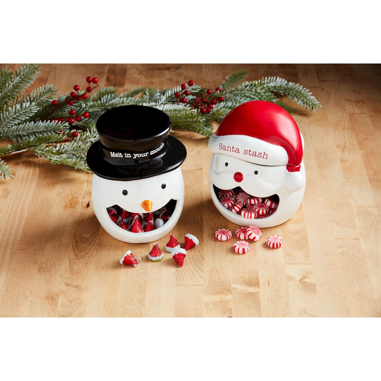 Mud Pie Christmas Open Mouth Candy Containers-MUD PIE-Little Giant Kidz